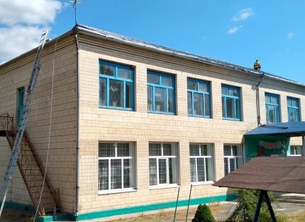 Монтаж блискавкозахисту в дитячому садочку с. Івашківці Шаргородського р-ну Вінницької обл. — Фото 5