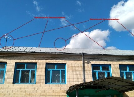 Монтаж блискавкозахисту в дитячому садочку с. Івашківці Шаргородського р-ну Вінницької обл. — Фото 10